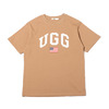 UGG US 刺繍ロゴ Tシャツ BEIGE 21AW-UGTP03画像