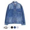GOLD 14oz. SELVEDGE DENIM JACKET AGING MODEL HARD WASH 21B-GL14917H画像