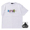 X-LARGE S/S TEE MULTI COLOR COLLEGE LOGO WHITE 101218011007画像