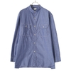 blurhmsROOTSTOCK Classic Chambray Band Collar Work Shirt画像