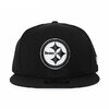 NEW ERA PITTSBURGH STEELERS 9FIFTY SNAPBACK CAP BLACK NEPS073画像