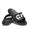 crocs classic crocs logo slide Black/White 206667-066画像