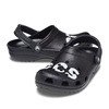crocs classic logo clog Black/White 206668-066画像