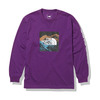 THE NORTH FACE L/S DIGITAL LOGO TEE GRAVITY PURPLE NT82137-GP画像