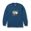 THE NORTH FACE L/S DIGITAL LOGO TEE MONTEREY BLUE NT82137-MB画像