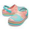 crocs Crocband™ platform bold color clog melon 205699-737画像