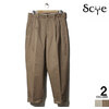 SCYE BASICS San Joaquin Cotton Chino 2Pleated Tapered Trousers 5121-83516画像