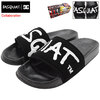 DC SHOES × BASQUIAT BASQ DC SLIDE Black/Dk.Grey Print DM214109-BDP画像