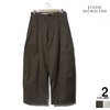 STUDIO NICHOLSON SORTE VOLUME PLEAT PANTS - PEACHED COTTON画像