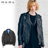 MSML LEATHER W RIDERS JACKET M21-02A5-JK01画像