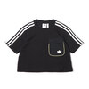 adidas CROPPED TEE BLACK H15828画像