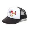 atmos EMBROIDERY MIX LOGO MESH CAP BLACK MAT21-SM020画像