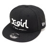 NEW ERA 9FIFTY X-girl ミルズロゴ new era ブラック × スノーホワイト グレーアンダーバイザー 12860570画像