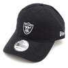 NEW ERA NFL Mini Logo 9THIRTY Cloth Strap ラスベガス・レイダース ブラック 12854014画像