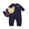 THE NORTH FACE Baby L/S Rompers & 2P Bib NAVY NTB62154-NY画像