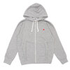 PLAY COMME des GARCONS SMALL HEART ZIP PARKA GRAY画像