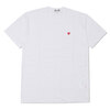 PLAY COMME des GARCONS SMALL RED HEART TEE WHITE画像