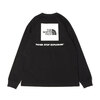 THE NORTH FACE L/S BACK SQUARE LOGO TEE BLACK NT82131-K画像