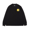 THE NORTH FACE L/S SQUARE LOGO TEE BLACK NT82136-K画像