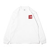 THE NORTH FACE L/S SQUARE LOGO TEE WHITE NT82136-W画像