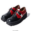glamb Belted Shark Sole Shoes Black/Red GB0421-AC03画像