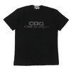 COMME des GARCONS MONOCHROME LOGO TEE BLACK画像