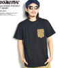 DOUBLE STEAL LEOPARD POCKET T-SHIRT -BLACK- 913-14047画像