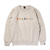 APPLEBUM Alphabet (mami's Font) Crew Sweat SAND画像