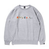 APPLEBUM Alphabet (mami's Font) Crew Sweat H.GREY画像