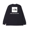 THE NORTH FACE L/S BACK SQUARE LOGO TEE AVIATOR NAVY NT82131-AN画像