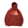 THE NORTH FACE FRONT HALF DOME HOODIE BBRICK HOUSE RED NT62136画像