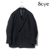 Scye Polyester Striped 4B Double Breasted Jacket 1121-43026画像