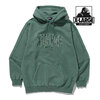 X-LARGE PIGMENT PANELED PULLOVER HOODED SWEAT GREEN 101213012002画像