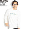 DOUBLE STEAL ROUND LOGO L/S T-SHIRT -WHITE/BLUE- 914-14053画像