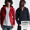 AVIREX DAILY L/S SWEAT FULL ZIP PARKA 6153510画像