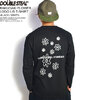 DOUBLE STEAL RAKUGAKI FLOWER LOGO L/S T-SHIRT -BLACK/WHITE- 914-14060画像