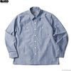 BLUCO STANDARD WORK SHIRTS L/S (SAX-GRY.STP) OL-109-021画像