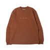 atmos EMBROIDERY LOGO LS TEE BROWN MAT21-A028画像