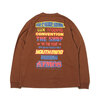 atmos RACING LOGO LS TEE BROWN MAT21-A031画像