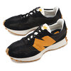 new balance MS327HN1 BLACK/ORANGE画像