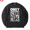 OBEY HEAVYWEIGHT LS TEE "IS THERE ANY FUTURE" (BLACK)画像