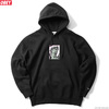 OBEY BOX FIT PREMIUM HOODED FLEECE "ROME" (BLACK)画像