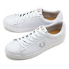 FRED PERRY SPENCER LEATHER WHITE/1964 SILVER B2333-200画像