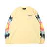 atmos TIE-DYE SLEEVE TEE YELLOW MAT21-A021画像