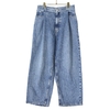 URU COTTON DENIM TUCK PANTS - indigo - 21FCD03B画像