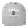 Champion MADE IN USA T1011 RAGLAN LONG SLEEVE T-SHIRT YALE UNIVERSITY OXFORD GREY C5-U406-070画像