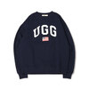 UGG US 刺繍ロゴ クルーネック スウェット NAVY 21AW-UGTP09画像