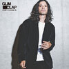 GLIMCLAP velvet material collar-less tailored jacket 11-031-GLA-CB画像