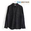 FIVE BROTHER WOOL WORK SHIRTS CHARCOAL 152193W画像