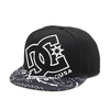 DC SHOES 21 DOUBLE UPDATE SNAPBACK BLACK x BANDANA VISOR DCP214212-BND画像